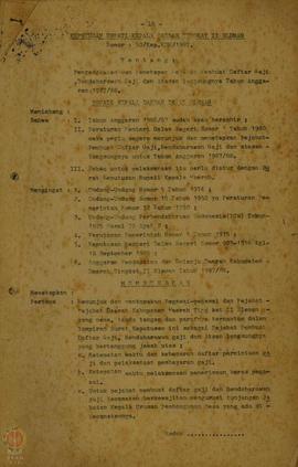 Surat Keputusan Nomor: 50/Kep.KDH/1987 Tanggal 30 Maret 1987 tentang Pengangkatan dan Penetapan P...