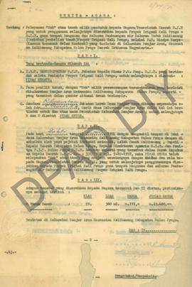 Berita Acara Pelepasan Hak Atas Tanah Milik Penduduk kepada Negara/Pemerintah Daerah DIY diserahk...