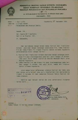 Pelaksanaan dan Petunjuk Teknis Simulasi Serta Pidato P4 Tingkat  Provinsi Daerah Istimewa Yogyak...