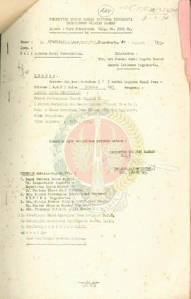 Laporan hasil pemeriksaan pemeliharaan dan penyempurnaan irigasi, DPU Prop. DIY.