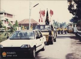 Bendera Panji-Panji LMD bersama Bendera Merah Putih dibawa kirab keliling   Bendera Panji-Panji L...
