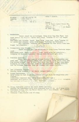 Laporan hasil pemeriksaan proyek pembangunan Dati II Gunungkidul.