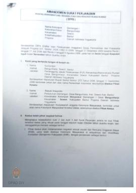Amandemen dan Surat Perjanjian Penyaluran Bantuan Rehabilitasi dan Rekonstruksi Rumah (SPPB),  Na...