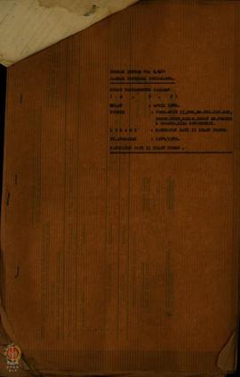 Surat dari Departemen Dalam Negeri kepada Gubernur Kepala Daerah Dati I seluruh Indonesia perihal...