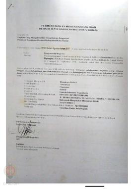 Permohonan Pembayaran Bantuan Rehabilitasi dan Rekonstruksi Rumah, Nama Kelompok Masyarakat Wanuj...