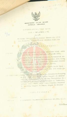 Kep. Mendagri No BKT 3/I/45/1978 tentang pembinaan perusahaan-perusahaan daerah air minum dan per...
