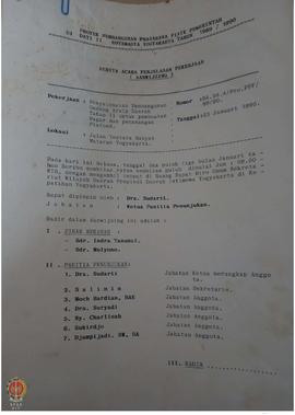 Berita Acara Penjelasan Pekerjaan penyelesaian pembangunan Gedung Arsip Daerah Tahap II untuk pem...
