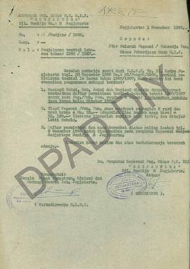 Surat dari Pengurus Koperasi Pegawai Dinas Pekerjaan Umum DIY kepada Pengurus Koptexs DIY perihal...