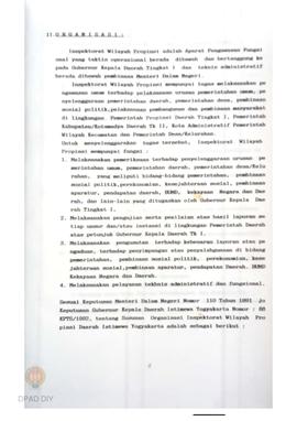 Laporan Pengawasan Tahunan  Inspektorat Wilayah propinsi DIY tahun anggaran 1996/1997