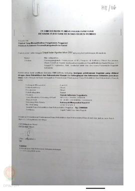 Permohonan Pembayaran Bantuan Rehabilitasi dan Rekonstruksi Rumah, Nama Kelompok Masyarakat Plere...