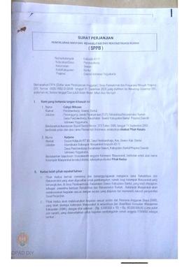 Surat Perjanjian Penyaluran Bantuan Rehabilitasi dan Rekonstruksi Rumah (SPPB),  Nama Kelompok Ka...