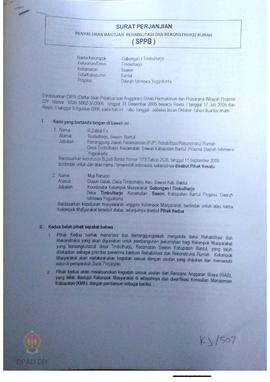Amandemen dan Surat Perjanjian Penyaluran Bantuan Rehabilitasi dan Rekonstruksi Rumah (SPPB),  Na...