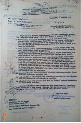Surat dari Inspektorat Daerah DIY kepada Kepala Biro Pariwisata dan     Perusahaan Daerah DIY per...