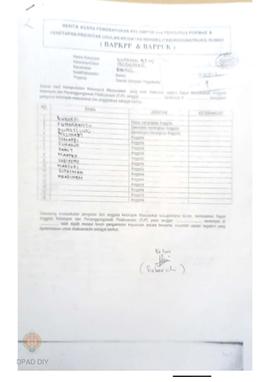 Berita Acara Pembentukan Kelompok dan Pengurus POKMAS & Penetapan prioritas usulan kegiatan R...