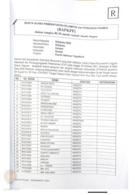 Checklist Kelengkapan Dokumen untuk Pencairan Dana Rehabilitasi dan Rekonstruksi Rumah Rusak Ring...