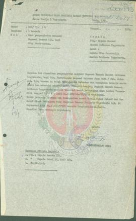 Pengangkatan menjadi pegawai pada Dinas Pekerjaan Umum Prop. DIY.