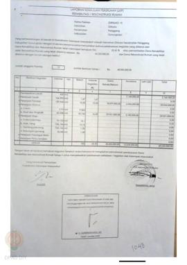 Laporan Kemajuan Pekerjaan Rehabilitasi dan Rekonstruksi Rumah,  Nama Kelompok Masyarakat Girisuk...