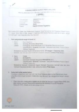 Amandemen  Surat Perjanjian Penyaluran Bantuan Rehabilitasi dan Rekonstruksi Rumah (SPPB),  Nama ...