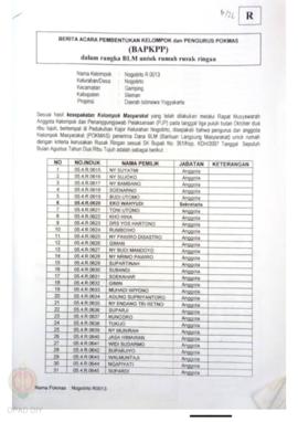 Checklist Kelengkapan Dokumen untuk Pencairan Dana Rehabilitasi dan Rekonstruksi Rumah Rusak Ring...