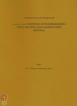 Laporan Geologi Permukaan Daerah Kabupaten Gunungkidul.