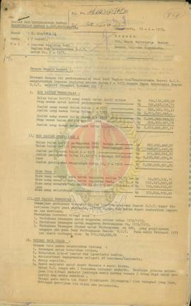 Laporan kegiatan dari bagian kas/bendaharawan DIY.