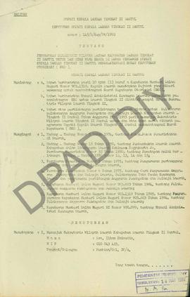 Keputusan Bupati Kepala  Daerah Tingkat II Bantul Nomor: 145/B/kep/Bt/ 1992 tentang Penunjukan Se...