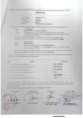 Permohonan Pembayaran Bantuan Rehabilitasi dan Rekonstruksi Rumah, Nama Kelompok Masyarakat Binta...