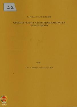 Laporan Geologi Permukaan Daerah Kabupaten Sleman.