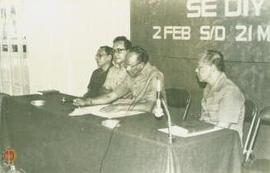 Wagub DIY saat memberikan sambutan di dampi-ngi Sekwilda DIY Drs. Sumijan di Pringgitan, Kepatiha...
