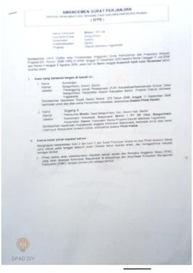 Amandemen Surat Perjanjian Penyaluran Bantuan Rehabilitasi dan Rekonstruksi Rumah (SPPB),  Nama K...