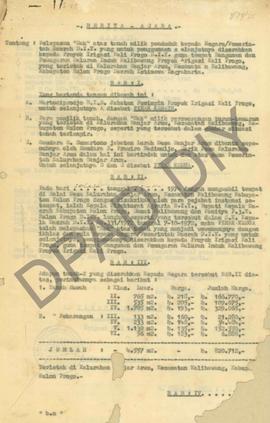 Berita Acara Pelepasan Hak Atas Tanah Milik Penduduk kepada Negara/Pemerintah Daerah DIY diserahk...