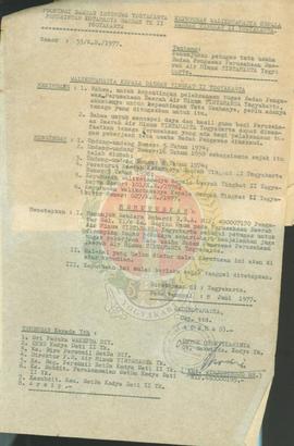 Kep. Walikotamadya  YK No 53/K.D/1977 tentang penunjukan petugas tata usaha Badan Pengawas Perusa...