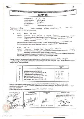 Berita Acara Penarikan / Penggunaan dana Rehab / Rekonsiliasi Rumah ( BAPPD ) untuk Rumah Rusak B...