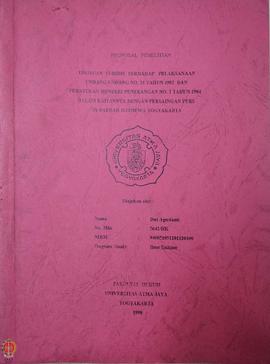 Tinjauan Yuridis Terhadap Pelaksanaan Undang-Undang Nomor 21 Tahun 1982 dan Peraturan Menteri Pen...