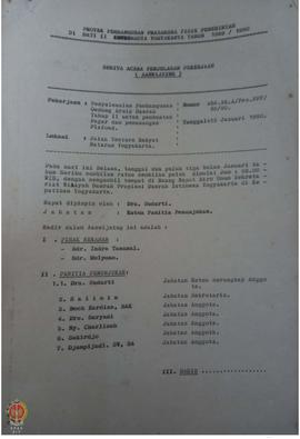 Berita Acara Penjelasan Pekerjaan penyelesaian pembangunan Gedung Arsip Daerah Tahap II untuk pem...