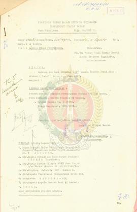 Laporan hasil pemeriksaan proyek program bantuan  Kab. Bantul 1975/1976, 1976/1977.