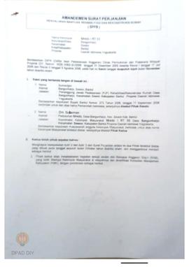 Amandemen Surat Perjanjian Penyaluran Bantuan Rehabilitasi dan Rekonstruksi Rumah (SPPB),  Nama K...