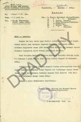 Dinas Pengairan, Jalan dan Gedung Seksi Jalan-jalan dan Gedung-gedung DIY perihal RAK Pemerintah ...