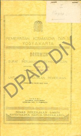 Dokumen surat perjanjian pemborongan untuk pekerjaan pembangunan talud Kali Code di Kecamatan Gon...