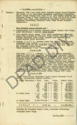 Berita Acara Pelepasan Hak Atas Tanah Milik Penduduk kepada Negara/Pemerintah Daerah DIY diserahk...