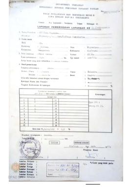 Laporan hasil pemeriksaan lapangan ke II  BPSB II Jateng dan DIY jenis tanaman padi sawah Varitas...