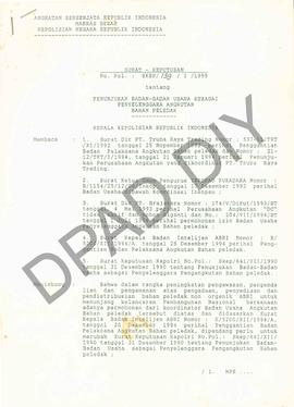 Surat  Keputusan Mabes Polri  No.Pol : SKEP/139/I/1995 tentang penunjukan badan-badan usaha sebag...