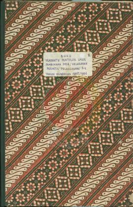 Buku pembantu pertolok ukur pembinaan desa/kelurahan perintis pelaksanaan P-4 tahun anggaran 1995...