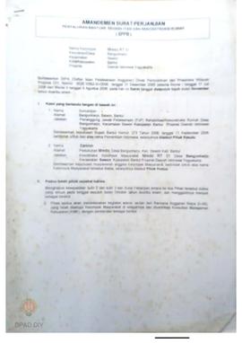 Amandemen Surat Perjanjian Penyaluran Bantuan Rehabilitasi dan Rekonstruksi Rumah (SPPB),  Nama K...