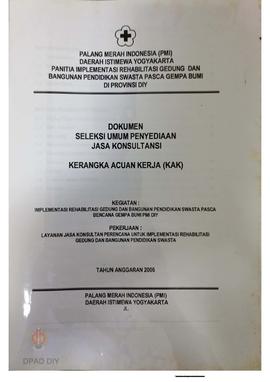 Dokumen seleksi umum penyediaan jasa konsultasi. Kerangka Acuan Kerja (KAK) kegiatan implementasi...