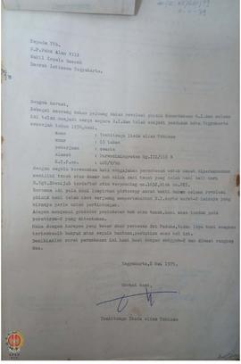 Pengajuan memperoleh hak milik atas tanah oleh Sdr. Yoshitsugu Ikeda alias Tukimin (WNI non Pribu...