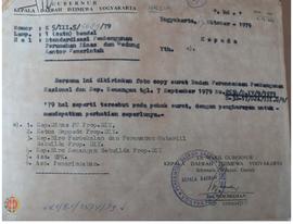 Surat Wakil Gubernur DIY tentang standarisasi pembangunan perumahan Dinas dan Gedung Kantor Pemer...