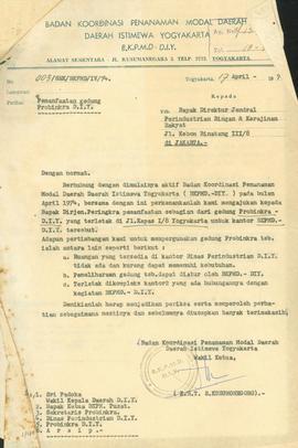 Pemanfaatan ruang kerja/kantor