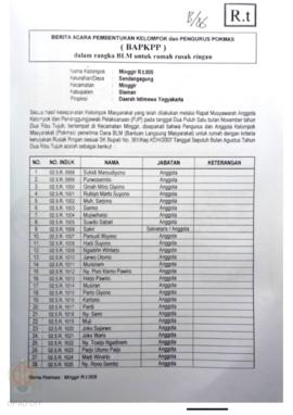 Surat Keterangan Perpanjangan KTP Nomor: 352 / Kades / 10 / 2007 BAPKPP dalam rangka BLM untuk ru...