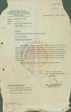 Data-data kerajinan kulit dan industri kecil.